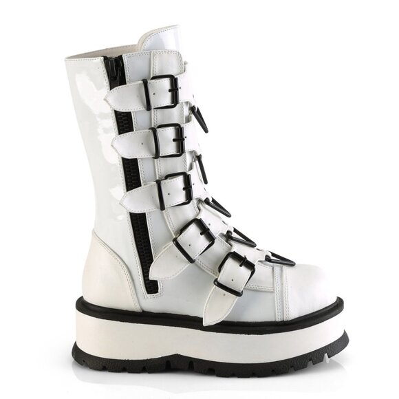 Gothic Buckle Up Platform Boots - Picture 1 of 5
